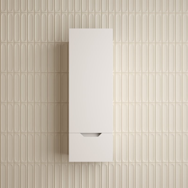 Шкаф-пенал для ванной Style Line Остин 36 подвесной, белый эмаль plus