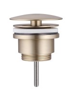 Донный клапан для раковины Abber AF0012G без перелива, матовое золото