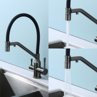 Смеситель для кухни с подключением фильтра Raglo R81.62.09, графит Смеситель для кухни с подключением фильтра Raglo R81.62.09, графит