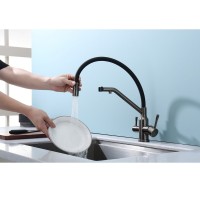 Смеситель для кухни с подключением фильтра Raglo R81.62.09, графит Смеситель для кухни с подключением фильтра Raglo R81.62.09, графит