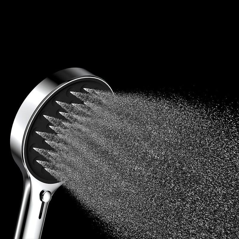 Лейка для душа 135 мм, 4 режима, хром, AQUAme AQM8501CR