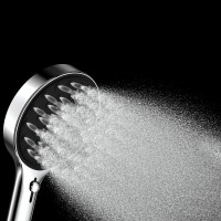 Лейка для душа 135 мм, 4 режима, хром, AQUAme AQM8501CR