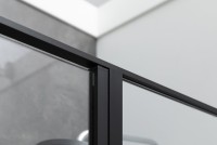 Душевой уголок Allen Brau Priority 100x100, профиль черный браш, стекло прозрачное