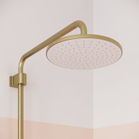 Комплект для ванной IDDIS Aiger Душевая стойка IDDIS Aiger AIGMG3Fi06 + Смеситель для раковины AIGMG00i01, золотой матовый