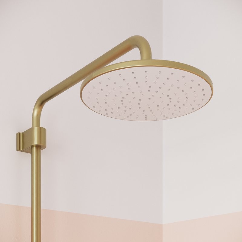 Комплект для ванной IDDIS Aiger Душевая стойка IDDIS Aiger AIGMG3Fi06 + Смеситель для раковины AIGMG00i01, золотой матовый