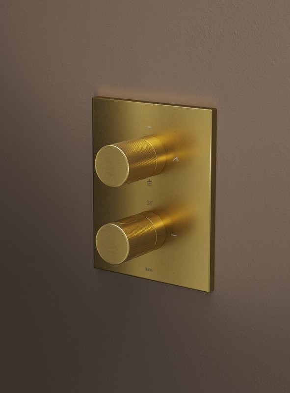 Душевой комплект IDDIS Duna DUNMGSTi68 С ВНУТРЕННЕЙ ЧАСТЬЮ, матовое золото