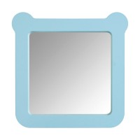 Зеркало AQUATON Каспер Мишка квадратное, голубое матовое