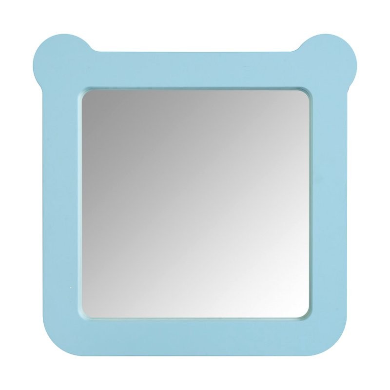 Зеркало AQUATON Каспер Мишка квадратное, голубое матовое