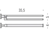 Полотенцедержатель Colombo Design Nordic B5212 Полотенцедержатель Colombo Design Nordic B5212