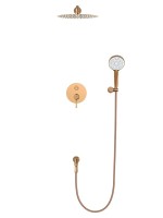 Душевой комплект Wonzon & Woghand Tor WW-88939073-RG С ВНУТРЕННЕЙ ЧАСТЬЮ, розовое золото