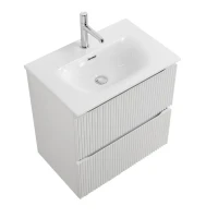 Мебель для ванной комнаты BelBagno Uno-mini 60 подвесная, 2 ящика, bianco opaco