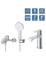 Комплект для ванной BelBagno Aurora AURORA-VASM/LVM-CRM хром
