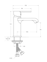 Комплект для ванной BelBagno Aurora AURORA-VASM/LVM-CRM хром