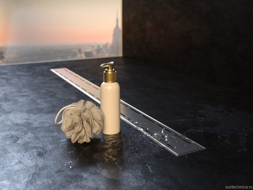 Душевой трап (лоток) MCH Chudej Line CHPA650LN 65 см, решетка хром, с сифоном