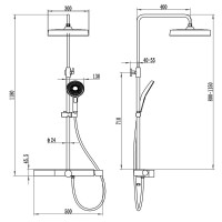 Душевая стойка AQUAme AQM8010CR Душевая стойка AQUAme AQM8010CR