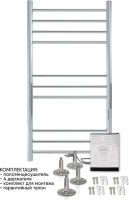 Полотенцесушитель электрический Indigo Line Trinity LСLTE100-50Rt серебристый