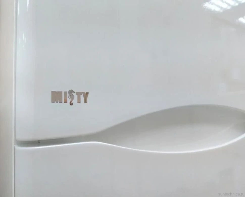 Шкаф пенал для ванной Misty Элвис 35 R белый