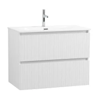 Мебель для ванной комнаты BelBagno Uno-mini 90 подвесная, 2 ящика, bianco opaco
