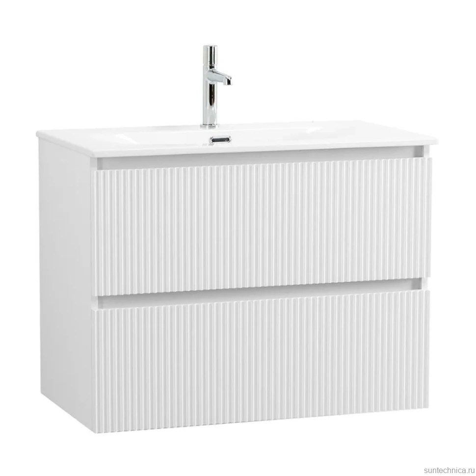 Мебель для ванной комнаты BelBagno Uno-mini 90 подвесная, 2 ящика, bianco opaco