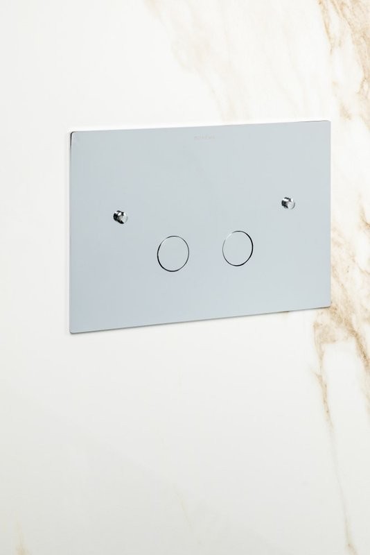 Кнопка смыва для унитаза Boheme 647-CR латунь, цвет chrome, ультраплоская