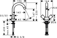 Смеситель для раковины Hansgrohe Logis 71221000