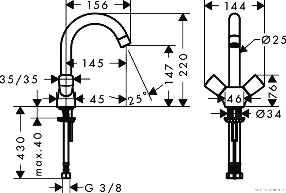 Смеситель для раковины Hansgrohe Logis 71221000