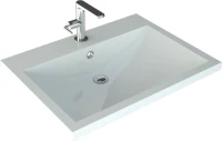 Тумба с раковиной Art&Max Family 60, напольная, Bianco Lucido