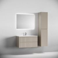 Тумба с раковиной Sancos Snob T 90 подвесная, beige soft, раковина СN7019