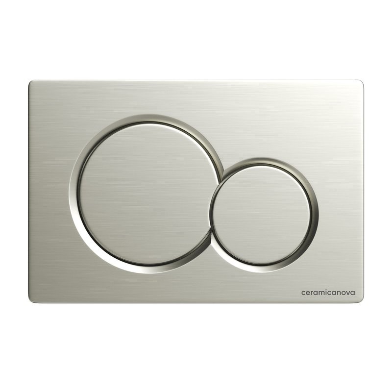 Кнопка смыва для унитаза Ceramicanova CN12-003BN пластик, цвет брашированный никель