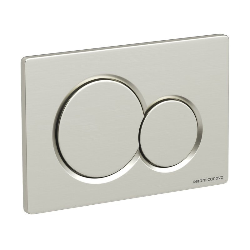 Кнопка смыва для унитаза Ceramicanova CN12-003BN пластик, цвет брашированный никель