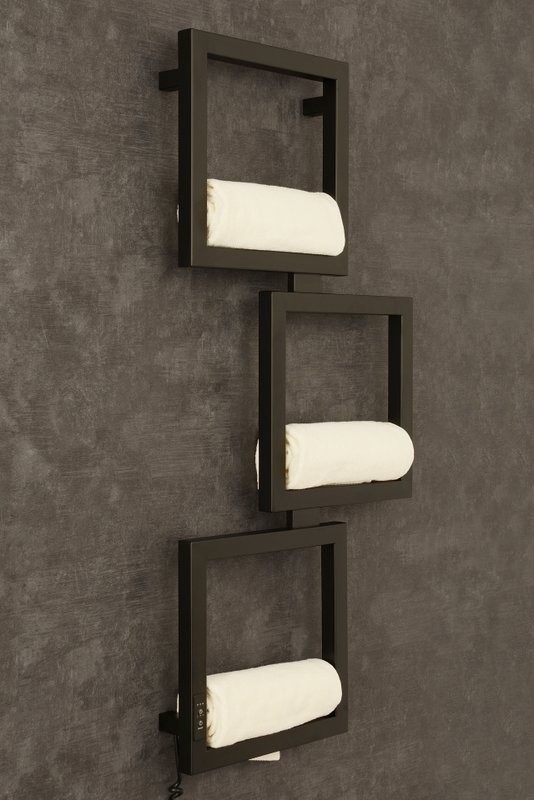 Полотенцесушитель электрический Сунержа Этюд ES 31-0846-1050 105x50 см, подключение слева, матовый черный