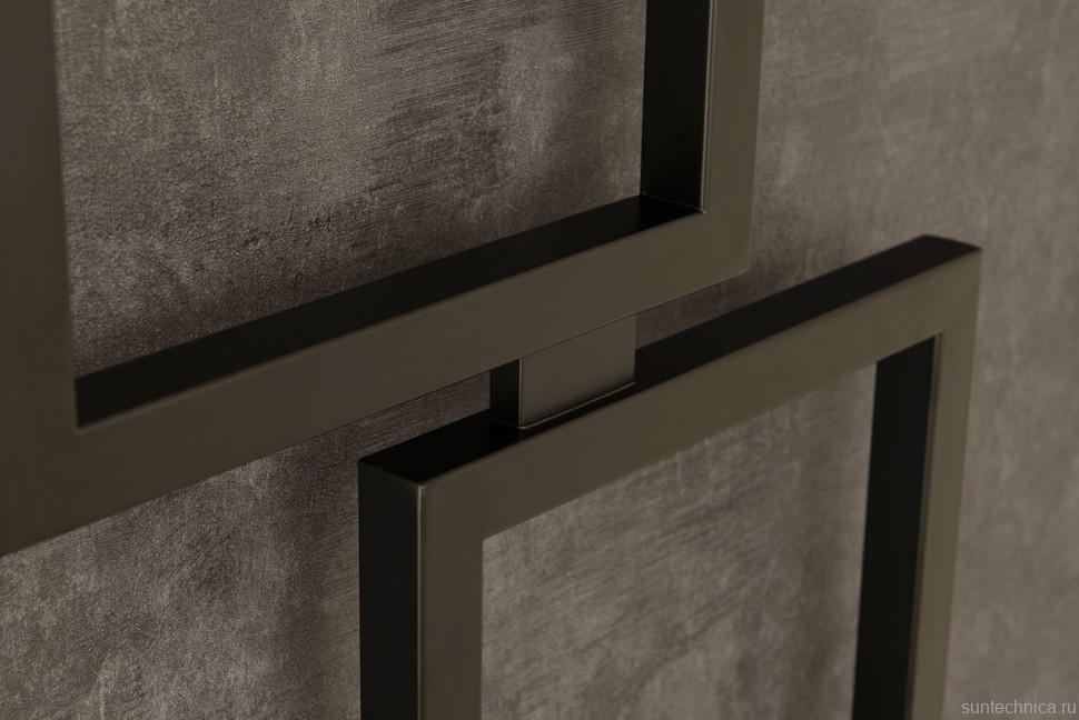 Полотенцесушитель электрический Сунержа Этюд ES 31-0846-1050 105x50 см, подключение слева, матовый черный