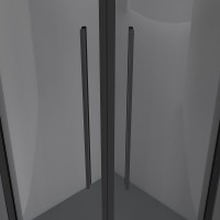 Душевой уголок Niagara Nova NG-2825-34BLACK 80x80, профиль черный матовый, стекло тонированное