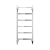 Полотенцесушитель электрический Grota Soffi K 430х1000 NP EL 100x45 см, подключение справа, слева, скрытое подключение справа, глянцевый хром, лесенка