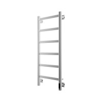 Полотенцесушитель электрический Grota Soffi K 430х1000 NP EL 100x45 см, подключение справа, слева, скрытое подключение справа, глянцевый хром, лесенка
