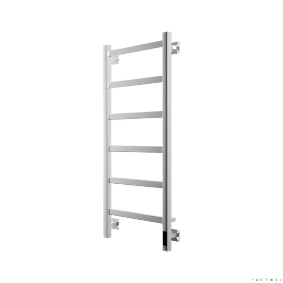 Полотенцесушитель электрический Grota Soffi K 430х1000 NP EL 100x45 см, подключение справа, слева, скрытое подключение справа, глянцевый хром, лесенка
