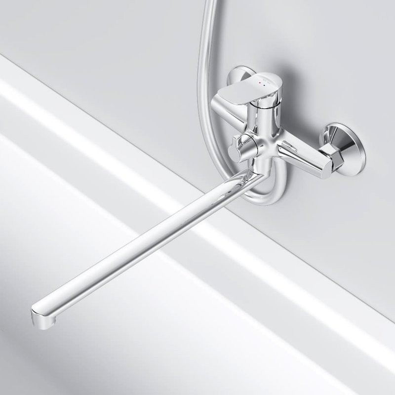 Смеситель с длинным изливом для ванны AM.PM Force F9F90200 хром