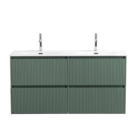 Тумба с раковиной BelBagno Uno 120 подвесная, 4 ящика, матовая еловая