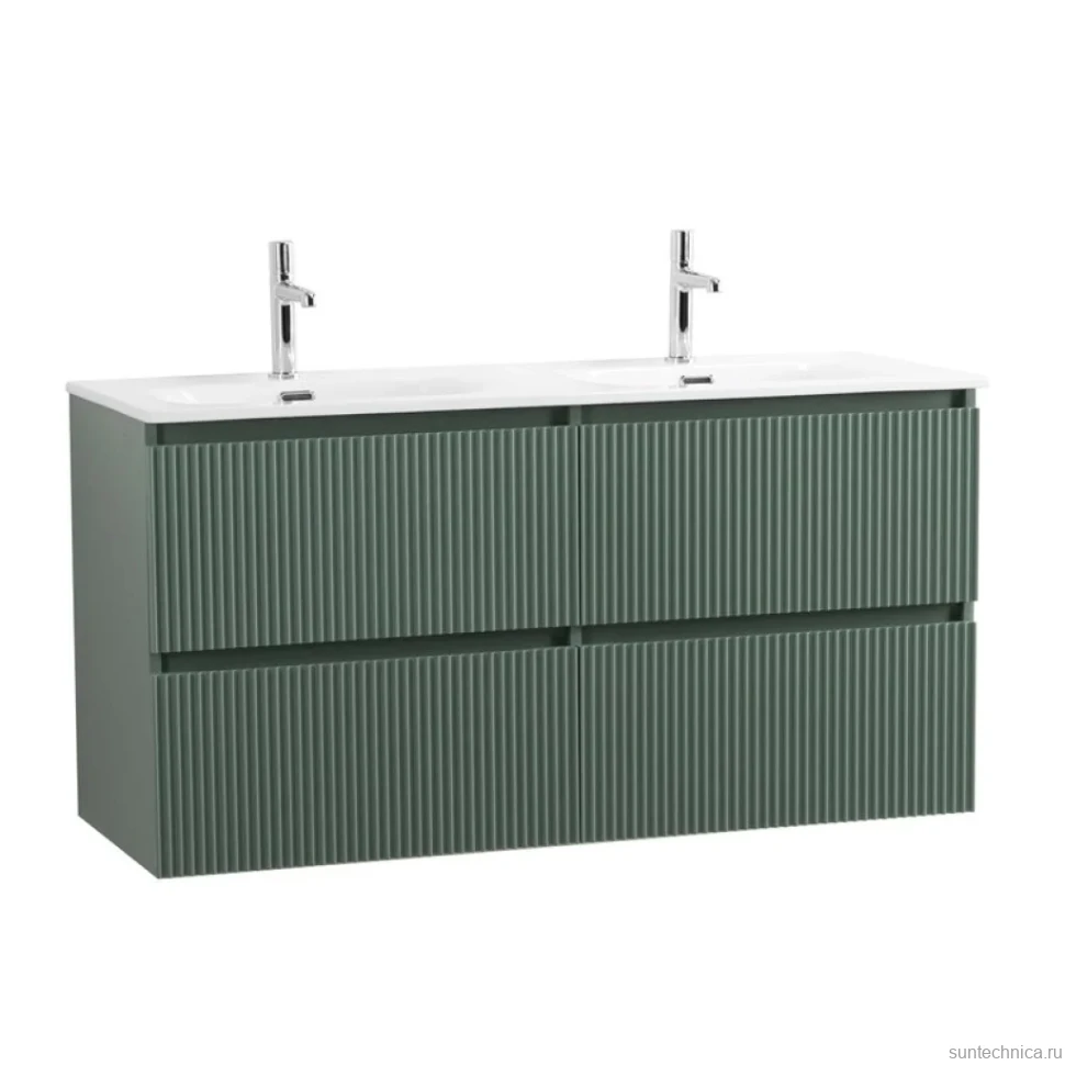 Тумба с раковиной BelBagno Uno 120 подвесная, 4 ящика, матовая еловая
