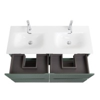 Тумба с раковиной BelBagno Uno 120 подвесная, 4 ящика, матовая еловая