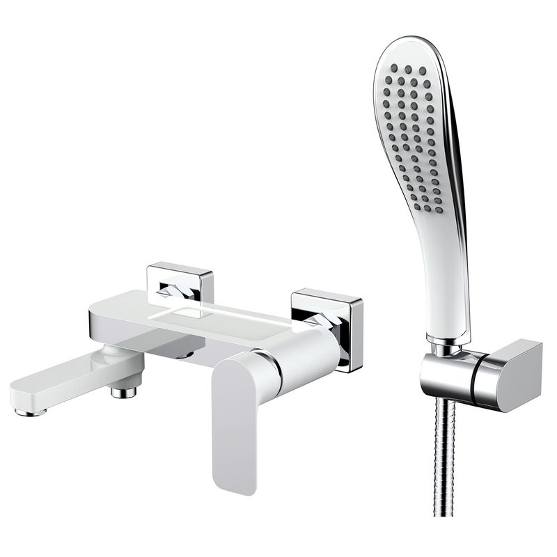 Смеситель для ванны 35к G3248 GAPPO БЕЛЫЙ-ХРОМ