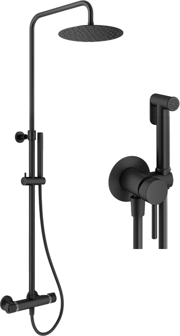 Комплект для ванной Plumberia Selection Ixo KITZXO6302NO черный матовый