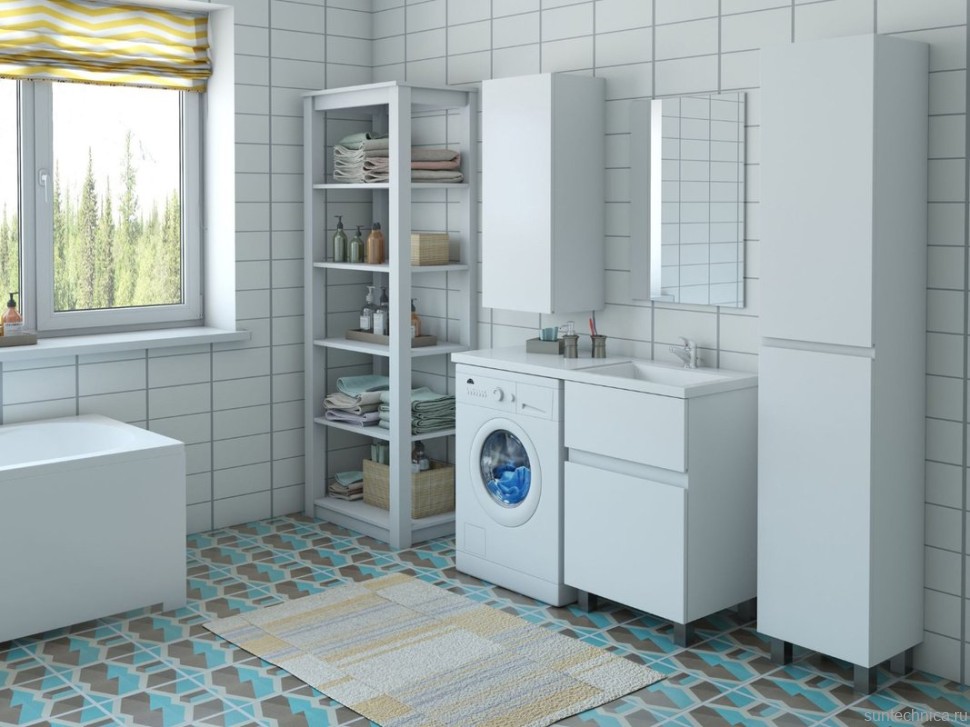 Тумба с раковиной Эстет Dallas Luxe 115 R напольная, 2 ящика