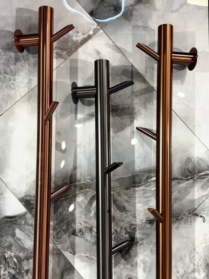 Полотенцесушитель электрический Boheme Oak 724-50-BRB 150x5 см, brushed bronze, I-образный, из стали