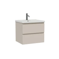 Тумба с раковиной SanStar Riana 60 подвесная, cappuccino, раковина Миранда 60