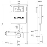 Система инсталляции для унитазов CHARUS CC.300.80.01