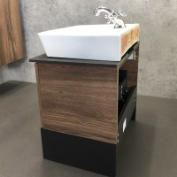 Мебель для ванной комнаты Comforty Штутгарт 60, подвесная, дуб тёмно-коричневый