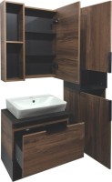 Мебель для ванной комнаты Comforty Штутгарт 60, подвесная, дуб тёмно-коричневый