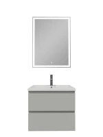 Мебель для ванной комнаты SanStar Riana 60 подвесная, grey, раковина Миранда 60