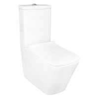 Унитаз-компакт напольный AZARIO Quadro AZ-2175 UQ1 глянцевый белый